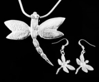 conjunto plata ley 925 mm pendientes y colgante